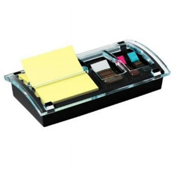 3M Desktop Note and Flag Dispenser for standard 3x3 Notes and Assorted Flags - Picture 2 of 8